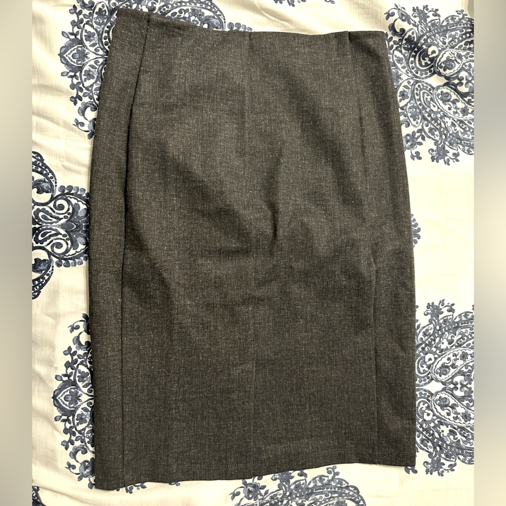 London Grey Pencil Stretchy Pencil Skirt
